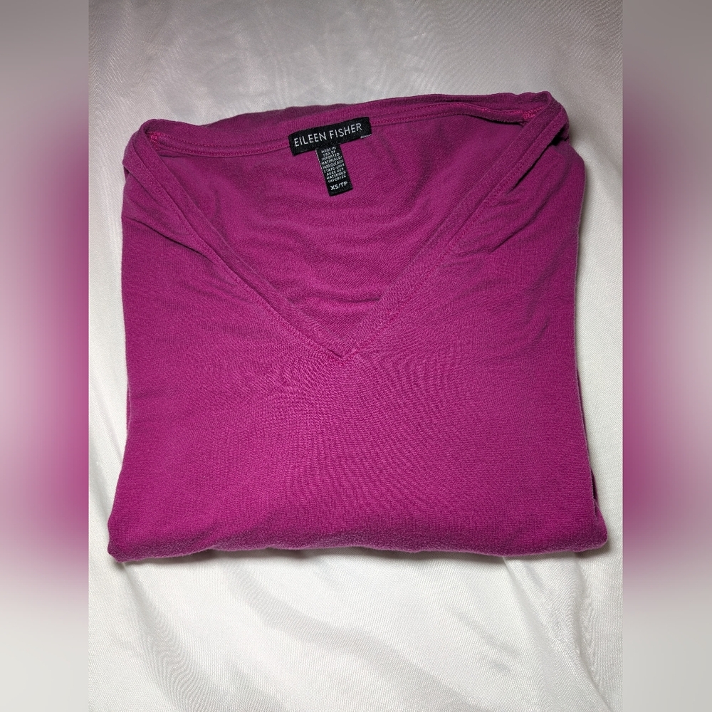 Eileen Fisher Women's Shirt Size XS Pinkish/Purpleish Color